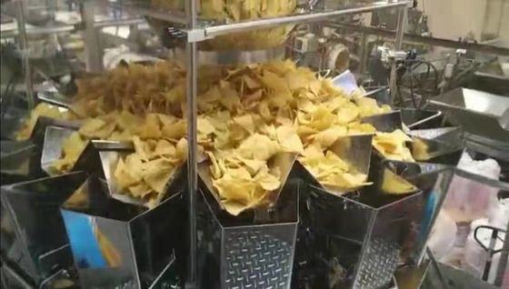 High Speed Multi Head 304SS Potato Chips Packing Machine