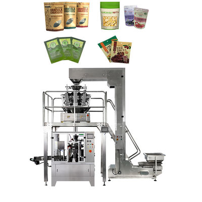 Doypack Rotary Premade Bag Packing Machine For Candy Chips Spice