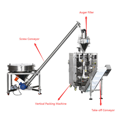 Coffee Powder Packing Pillow Bag Packaging Machine 200g 300g 500g