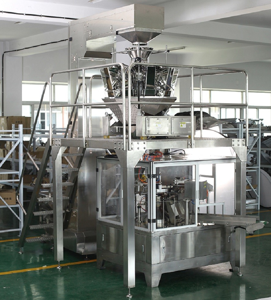Fully Automatic Stand Up Pouch Packing Machine For Cashew Nut Candy Dried Fruit